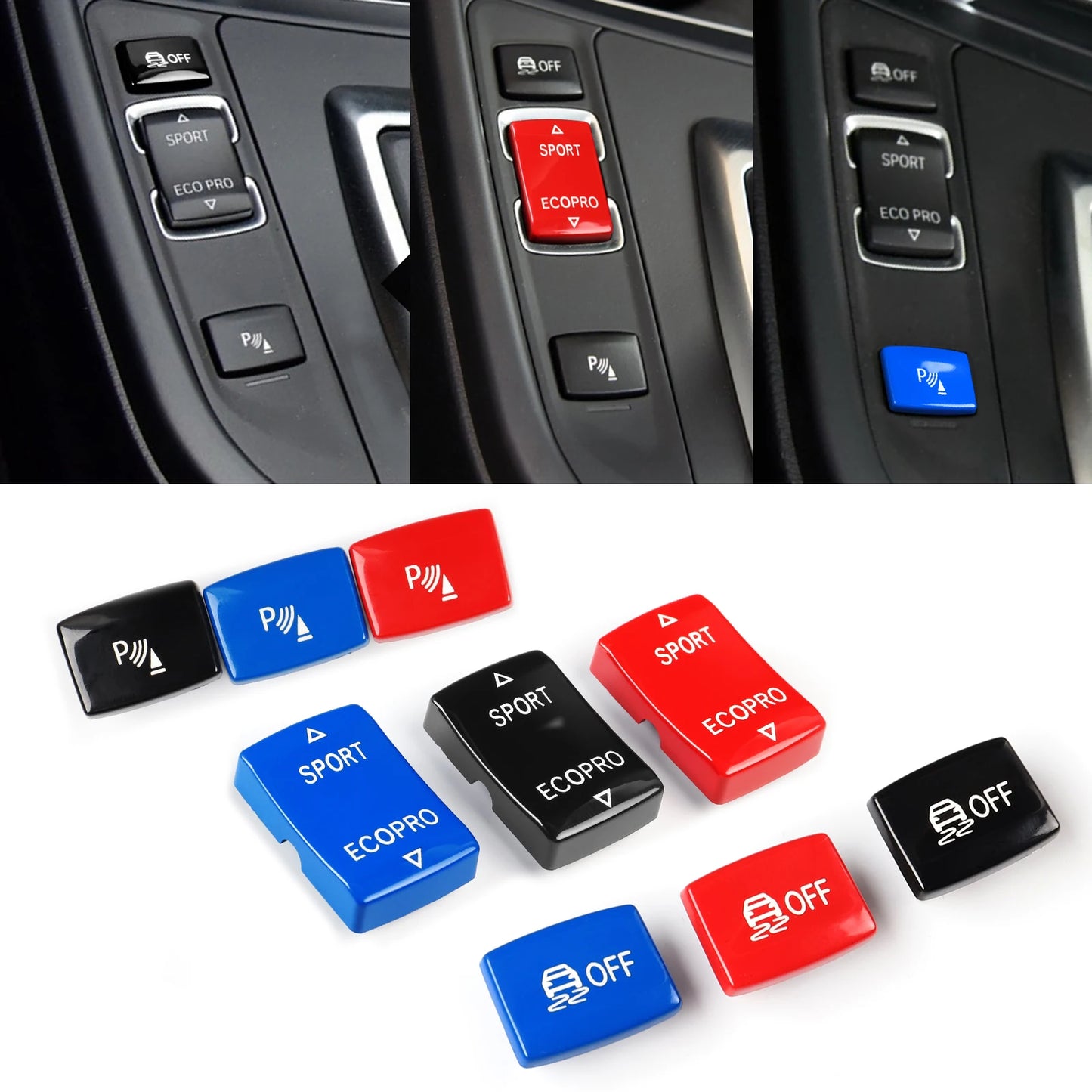 Boutons M Performance Sélecteur de conduite Parking Assist ESP OFF