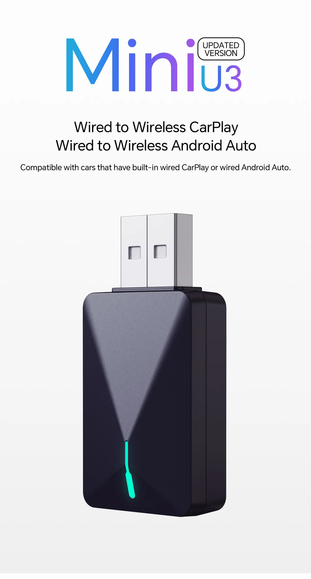 Carplay Android Auto sans fil Clé USB