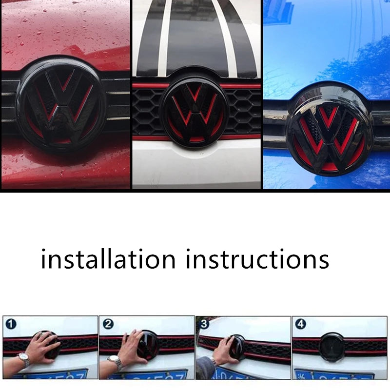 Logo VW Noir Golf 6