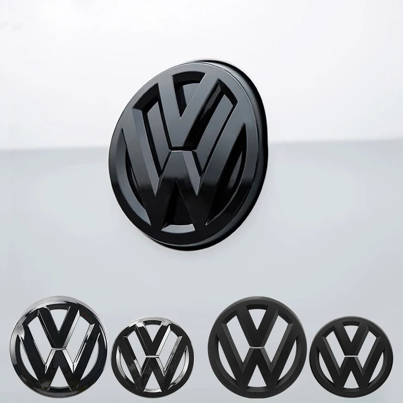 Lot de 2 logos VW Noir Golf 5