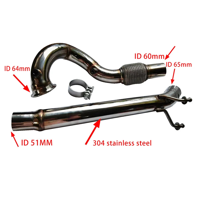 Downpipe pour 1.4 TSI EA211 Golf 7 Audi A3