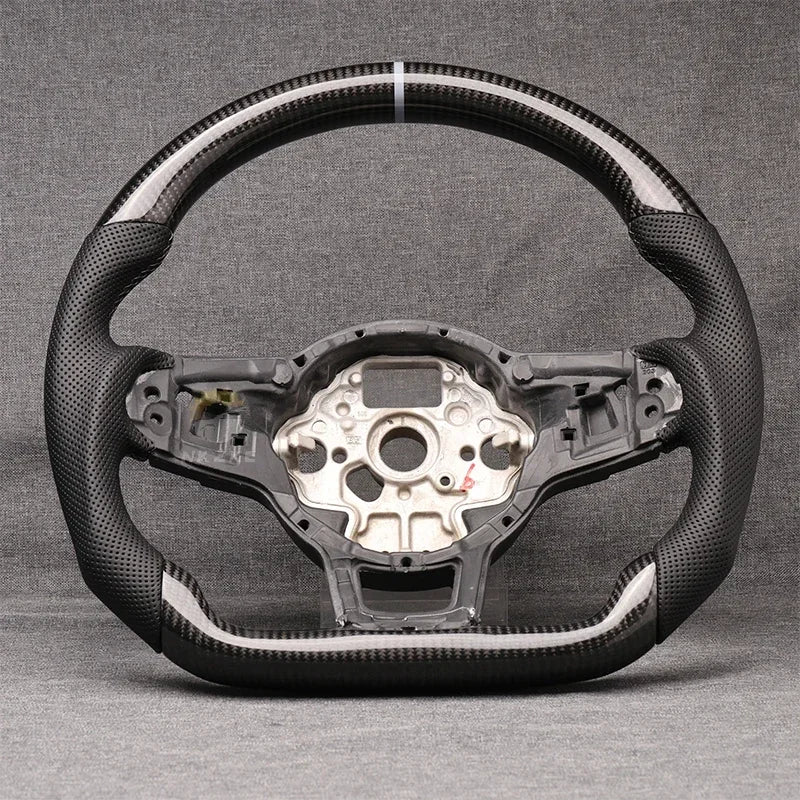 Volant méplat Carbone pour Golf 7 et 7.5