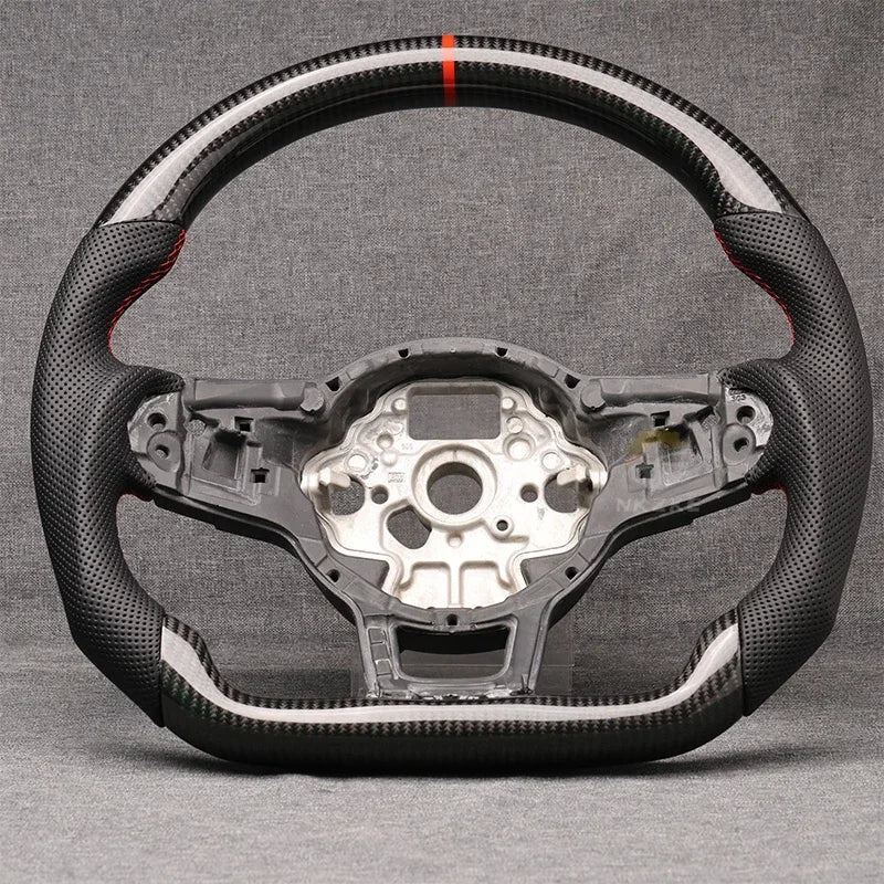 Volant méplat Carbone pour Golf 7 et 7.5
